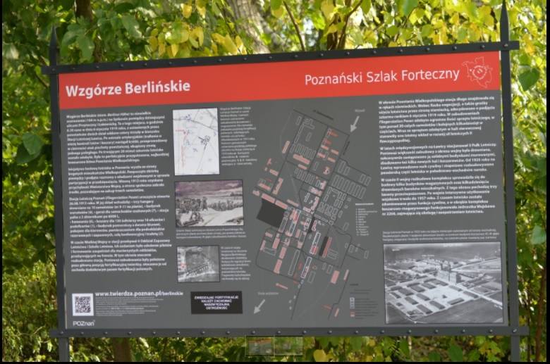 Tablica Pozna�skiego Szlaku Fortecznego na Wzg�rzu Berli�skim